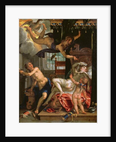 Jupiter and Danae by Joachim Wtewael or Utewael or Wyewael