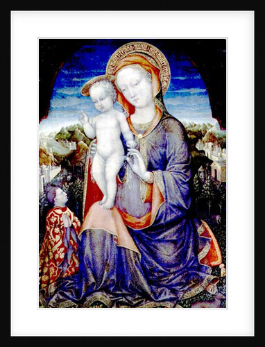 The Madonna of Humility adored by Leonello d'Este by Jacopo Bellini