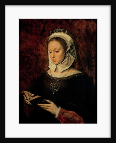 Young Woman Reading a Book of Hours by Ambrosius Benson