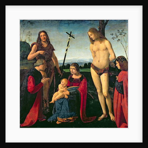 Madonna and Child with SS. John the Baptist and Sebastian Between Two Donors, c.1500 by Giovanni Antonio Boltraffio