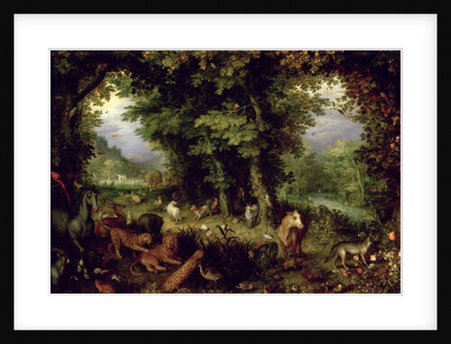 Earth or The Earthly Paradise, 1607-08 by Jan the Elder Brueghel