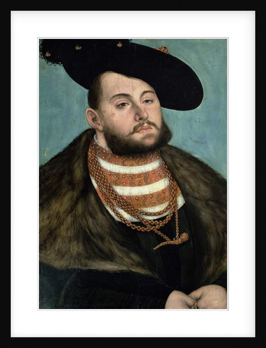 Portrait of John Frederick the Magnanimous Elector of Ernestine of Saxony, 1531 by Lucas the Elder Cranach
