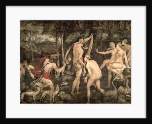 Diana and Actaeon, Fontainebleau School, mid 16th century by French School