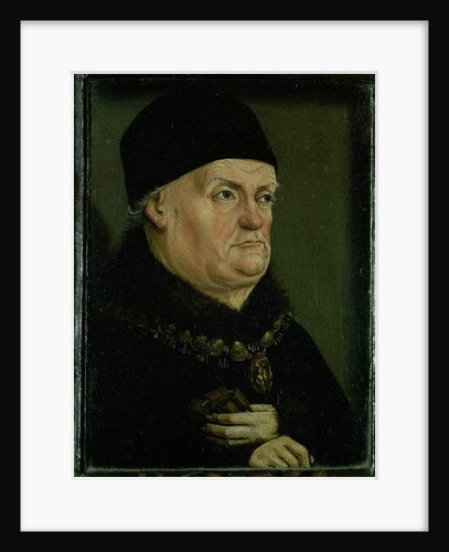 The Matheron Diptych: portrait of Rene I the 'Good' Duke of Anjou, Count of Provence and Piedmont, left-hand panel by Nicolas Froment