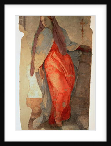 The Annunciation, detail of the Virgin, c.1527 by Jacopo Pontormo