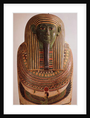 Outer lid of the sarcophagus of Psametik I Late Period by Egyptian 26th Dynasty