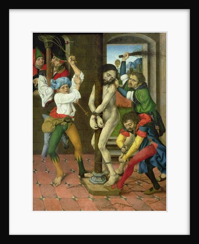 The Flagellation of Christ, side panel of the Altarpiece of the Passion by Master of the Strache Altar