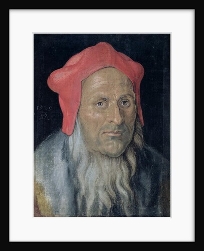 Portrait of a Bearded Man in a Red Hat, 1520 by Albrecht Dürer or Duerer