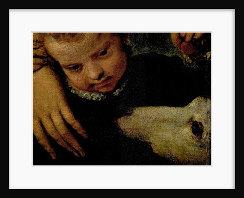Portrait of a Woman with a Child and a Dog by Veronese