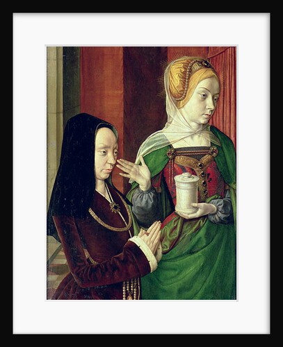 Madeleine of Bourgogne presented by St. Mary Magdalene by Master of Moulins
