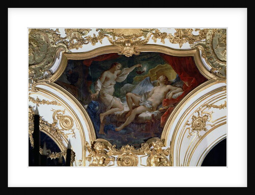Psyche and Cupid, ceiling panel from the Salon de la Princesse by Charles Joseph Natoire