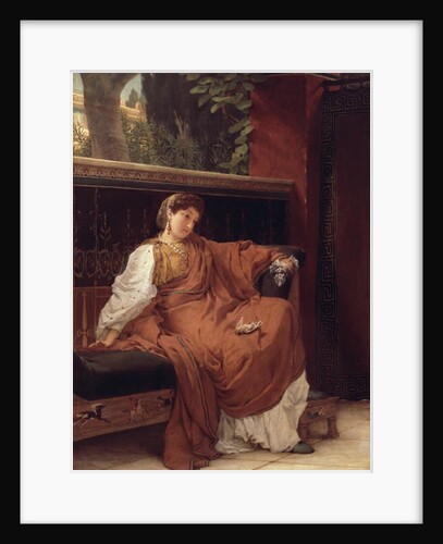 Lesbia Weeping over a Sparrow, 1866 by Lawrence Alma-Tadema