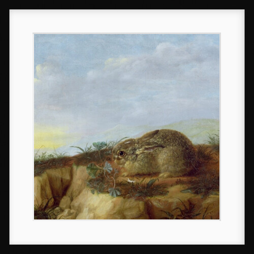 A Hare in a Landscape by Heinrich Lihl