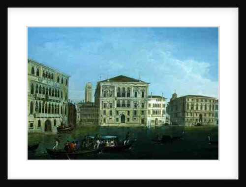 The Casa Foscari and the Palazzo Balbi by Giuseppe Bernardino Bison