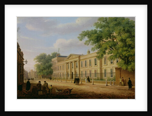 View of Emmanuel College, Cambridge University by Richard Bankes Harraden