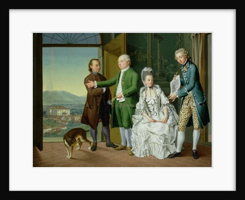 An Interior with Elegant Company by Venceslao Verlin