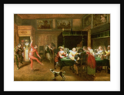 A Harlequin Entertaining by Willem Anthonissone Anthonis