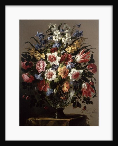 Still Life of Flowers in a Glass Vase by Juan de Arellano