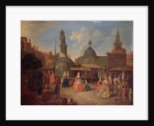 View of Stocks Market, City of London by Joseph van Aken