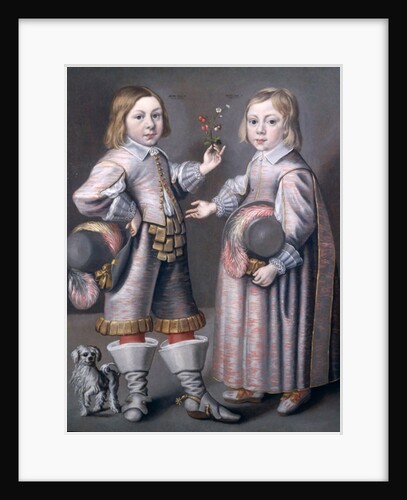 A Portrait of Two Children by Hendrick Munnichoven