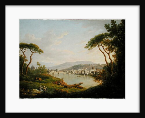 Figure seated on the Banks of the Arno by William Marlow