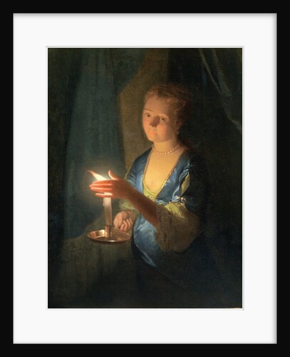 A Lady holding a Candle by Godfried Schalken or Schalcken
