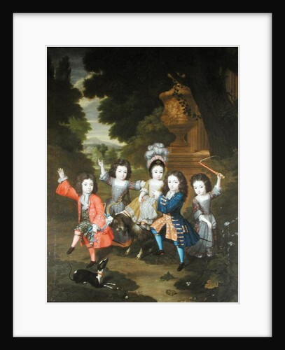 Portrait of the Children of Francisco Lopez-Suasso by Constantin Netscher