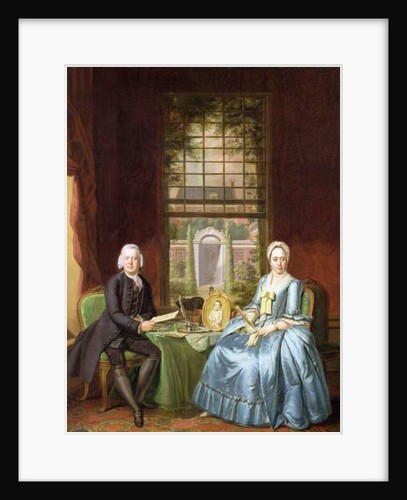 A family Portrait of a Gentleman and his Wife by Hendrik Pothoven