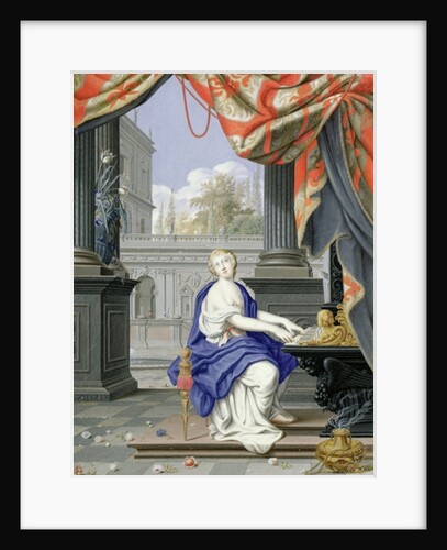 St Cecilia seated playing an Organ by Johann Ziegler