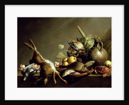 A Still Life with an Earthenware Jug and Hare by Harmen van Steenwyck