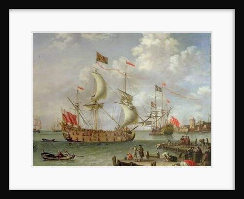 The Royal Yacht off shore by Nicolas de Castro