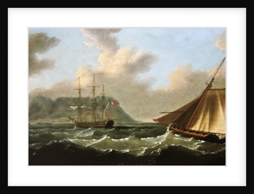 Shipping off Cape Town, 1806 by J. Francis Sartorius