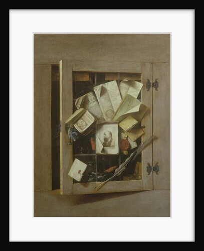 A Trompe l'Oeil of an Open Cupboard, 1665 by Cornelis Norbertus Gijsbrechts
