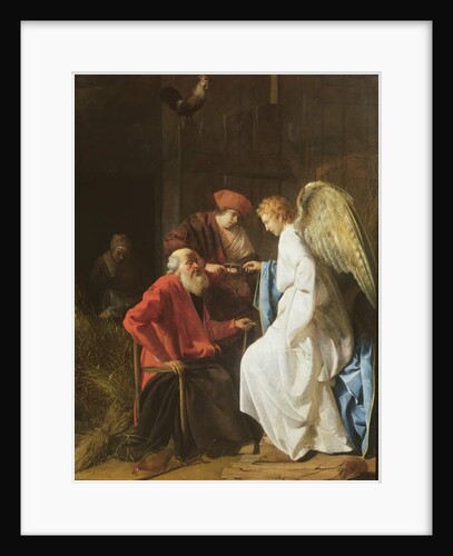 Tobias and the Angel curing the Blindness of Tobit, 1630 by Simon Henrixz van Amersfoort