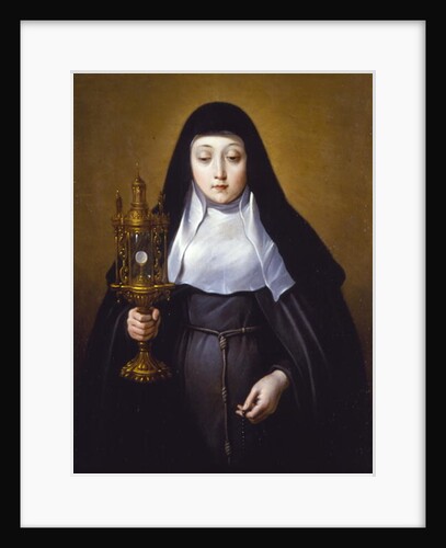 St Claire holding a Monstrance with the eucharist by Frans Luyckx or Leux