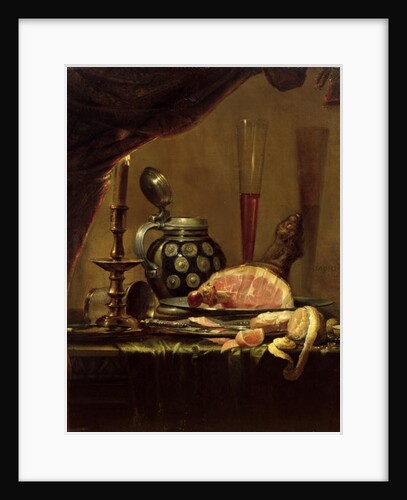 Still Life with Ham by Pieter de Ring