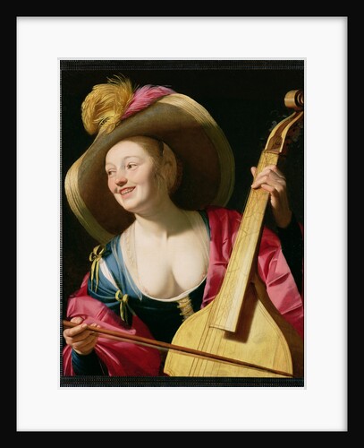 The Viola-da-gamba Player by Gerrit van Honthorst