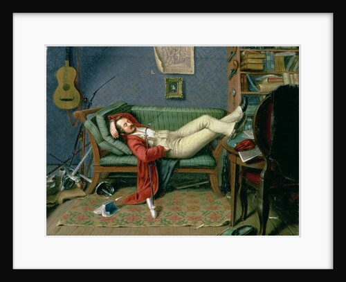 Gentleman Reclining on a Sofa by Theodore Franken or Frank