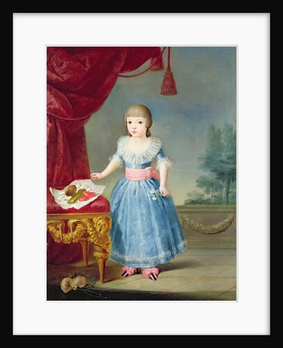 Girl in a Blue Dress by a Table of Sweetmeats by Antonio Carnicero
