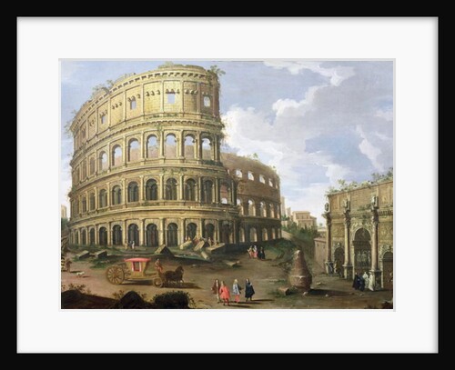 A View of the Colosseum in Rome by Gaspar van  Wittel