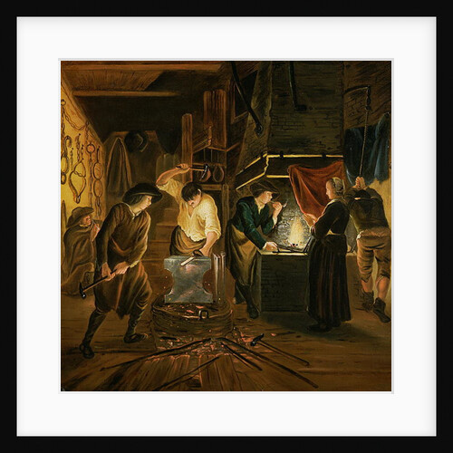 The Blacksmith's Forge by Johannes Dircksz van Oudenrogge