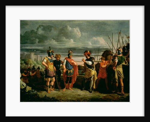 Meeting between Claudius Civilis and the commander of the Roman Army by Frans de Jong or Jongh