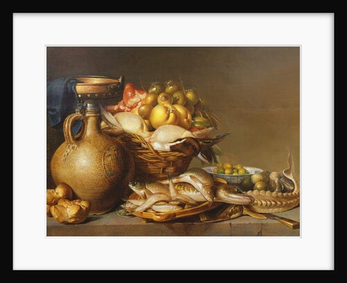 A Still Life of Fish and other Food by Harmen van Steenwyck