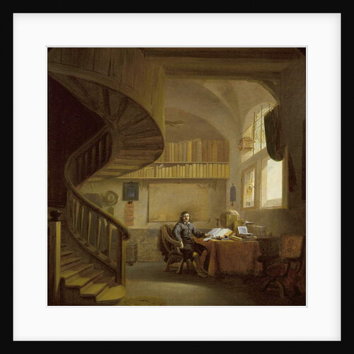 The Interior of a Study with a Philosopher by Willem Schellinks
