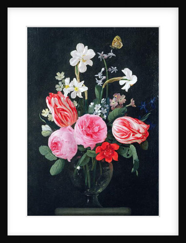 Roses, Narcissi, Tulips and other Flowers by Christiaan Luykx or Luycks