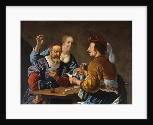 Cardsharps in an Interior, 1656 by Aelbert Jansz. van der Schoor
