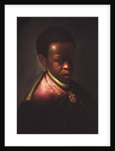 Portrait of a black courtier by Gerrit or Gerard Dou