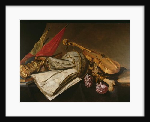 A Vanitas Still Life, 1663 by Jan van Dalen