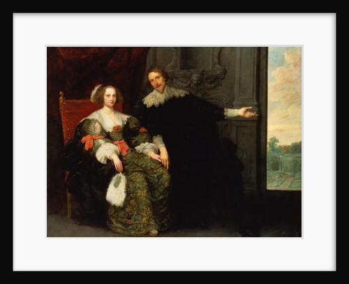 Portrait of a man and his wife by Cornelis de Vos