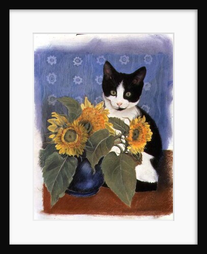Chess and Sunflowers by Anne Robinson